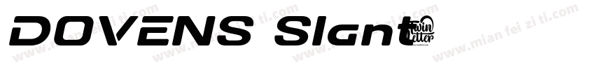 DOVENS Slant字体转换